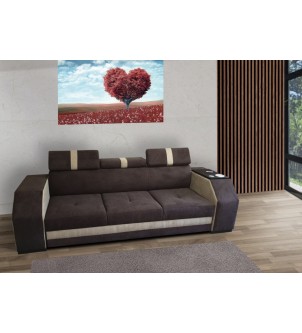 sofa tapicerowana z funkcją spania
