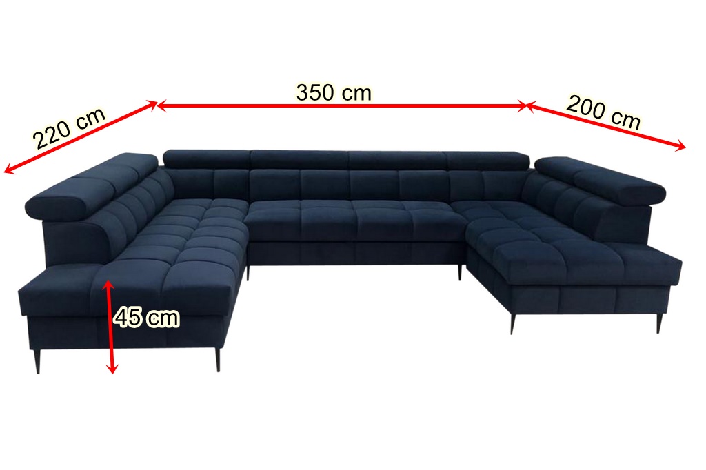 nowoczesna sofa narozna z funkcj spania